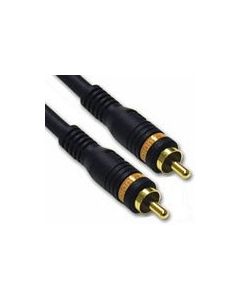 C2G 0.5m Velocity Digital Audio Coax Cable coaxial cable RCA Black
