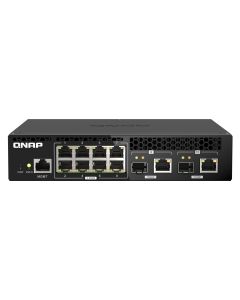 QNAP QSW-M2108R-2C network switch Managed L2 2.5G Ethernet (100/1000/2500) Power over Ethernet (PoE) Black