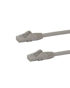 StarTech.com 100ft CAT6 Ethernet Cable - Gray CAT 6 Gigabit Ethernet Wire -650MHz 100W PoE RJ45 UTP Network/Patch Cord Snagless w/Strain Relief Fluke Tested/Wiring is UL Certified/TIA