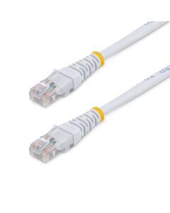 StarTech.com 15m Cat5e White Molded RJ45 UTP Cat 5e Patch Cable - 15 m Patch Cord