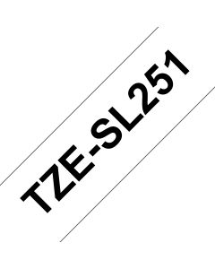 Brother TZESL251 label-making tape Black on white