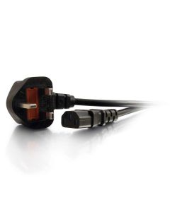 C2G 10m Power Cable Black BS 1363 C13 coupler