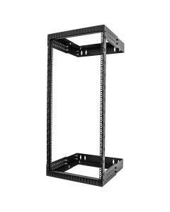 StarTech.com 24U 19" Wall Mount Network Rack - Adjustable Depth 12-20" 2 Post Open Frame Server Room Rack for AV/Data/ IT Communication/Computer Equipment/Switch w/Cage Nuts & Screws