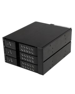 StarTech.com 3 Bay Aluminum Trayless Hot Swap Mobile Rack Backplane for 3.5in SAS II/SATA III - 6 Gbps HDD