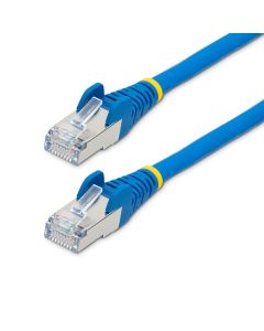 StarTech.com 10m CAT6a Ethernet Cable - Blue - Low Smoke Zero Halogen (LSZH) - 10GbE 500MHz 100W PoE++ Snagless RJ-45 w/Strain Reliefs S/FTP Network Patch Cord