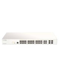 D-Link 28-Port Gigabit PoE+ Nuclias Smart Managed Switch including 4x 1G Combo Ports, 370W
