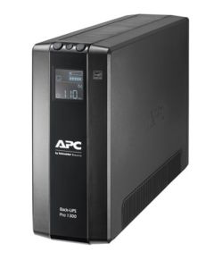 APC Back-UPS Pro, 1300VA/780W, Tower, 230V, 8x IEC C13 outlets, AVR, LCD, User Replaceable Battery