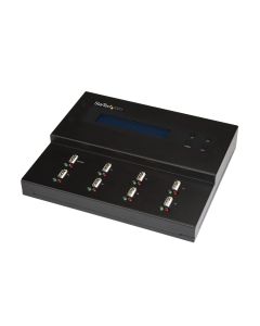 StarTech.com Standalone 1 to 7 USB Thumb Drive Duplicator and Eraser, Multiple USB Flash Drive Copier, System and File and Whole-Drive Copy at 1.5 GB/min, Single and 3-Pass Erase, LCD Display - TAA