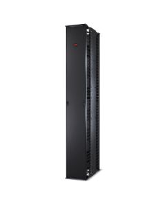 APC Performance, Vertical Cable Manager for 2 & 4 Post Racks, 84"H x 12"W, Double-Sided with Doors