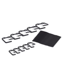 APC NetShelter Cable Management, Rings, Set of 5 small and 5 large, Black