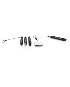 C2G Universal 4K HDMI® Adapter Ring with Color Coded Mini DisplayPort™, DisplayPort, USB-C®, and Lightning