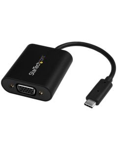 StarTech.com USB-C to VGA Adapter - with Presentation Mode Switch - 1920x1200