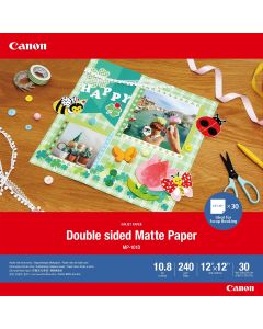 Canon MP-101D Double-sided Matte Paper, 12"x12", 30 sheets