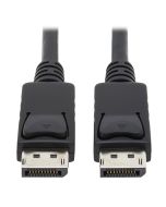 Tripp Lite P580-006 DisplayPort Cable with Latching Connectors, 4K 60 Hz (M/M), Black, 6 ft. (1.83 m)