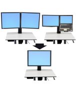 Ergotron WorkFit Convert-to-Single HD Kit from Dual or LCD & Laptop 76.2 cm (30") Desk