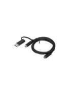 Lenovo 4X90U90618 USB cable USB 3.2 Gen 1 (3.1 Gen 1) 1 m USB A/USB C USB C Black