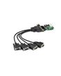 StarTech.com 4-port PCI Express RS232 Serial Adapter Card - PCIe RS232 Serial Host Controller Card - PCIe to Serial DB9 - 16950 UART - Low Profile Expansion Card - Windows/Linux