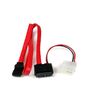 StarTech.com 20in Slimline SATA to SATA with LP4 Power Cable Adapter