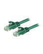 StarTech.com 3m CAT6 Ethernet Cable - Green CAT 6 Gigabit Ethernet Wire -650MHz 100W PoE RJ45 UTP Network/Patch Cord Snagless w/Strain Relief Fluke Tested/Wiring is UL Certified/TIA