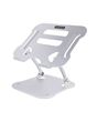 StarTech.com Laptop Stand for Desk, Ergonomic Laptop Stand Adjustable Height, Aluminum, Portable, Supports up to 22lb (10kg), Foldable Laptop Holder for Desk - Angled Notebook Computer Riser/Lift