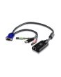 ATEN USB - VGA to Cat5e/6 KVM Adapter Cable (CPU Module), with Audio & Virtual Media Support