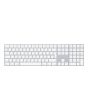 Apple Magic w/ Numeric Keypad keyboard Universal Bluetooth QWERTY Russian Silver, White
