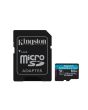 Kingston Technology 64GB microSDXC Canvas Go Plus Gen4 200MB/s A2 U3 V30 Card + Adapter