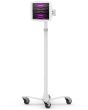 Compulocks iPad Pro 12.9" (3-6th Gen) Space Enclosure Medical Rolling Cart Extended White