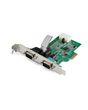 StarTech.com 2-port PCI Express RS232 Serial Adapter Card - PCIe RS232 Serial Host Controller Card - PCIe to Dual Serial DB9 Card - 16950 UART - Expansion Card - Windows & Linux