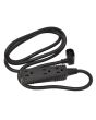 Ergotron SV 3-Outlet Power Strip outlet box Black