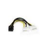 StarTech.com 6in LP4 to 8 Pin PCI Express Video Card Power Cable Adapter