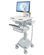 Ergotron StyleView Aluminium, Grey, White Flat panel Multimedia cart