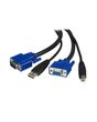 StarTech.com 6 ft 2-in-1 USB KVM Cable