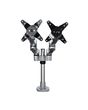 StarTech.com Desk Mount Dual Monitor Arm - Premium Articulating Monitor Arm - up to 30” VESA Mount Displays - Height Adjustable Monitor Mount - Rotate/Tilt/Swivel - Clamp/Grommet - Silver