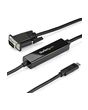 StarTech.com 3ft/1m USB C to VGA Cable - 1920x1200/1080p USB Type C to VGA Video Active Adapter Cable - Thunderbolt 3 Compatible - Laptop to VGA Monitor/Projector - DP Alt Mode HBR2