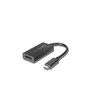 Lenovo 4X90Q93303 video cable adapter 0.2 m USB Type-C DisplayPort Black