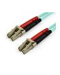 StarTech.com 10m (30ft) LC/UPC to LC/UPC OM4 Multimode Fiber Optic Cable, 50/125µm LOMMF/VCSEL Zipcord Fiber, 100G, Low Insertion Loss - LSZH Fiber Jumper Cord