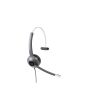 Cisco Headset 521, Wired Single On-Ear 3.5 mm Headset with USB-A Adapter, Charcoal, 2-Year Limited Liability Warranty (CP-HS-W-521-USB=)