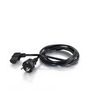 C2G 2m 90° Power Cord Black