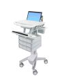 Ergotron StyleView Aluminium, Grey, White Laptop Multimedia cart