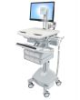 Ergotron StyleView Aluminium, Grey, White Flat panel Multimedia cart