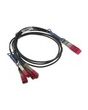 DELL QSFP28 - 4 x SFP28, 3 m InfiniBand/fibre optic cable 4x SFP28 Black, Red