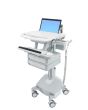 Ergotron StyleView Aluminium, Grey, White Laptop Multimedia cart