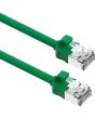 CAT6A MINI P/LEAD 0.5M GN X10