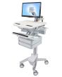 Ergotron StyleView Aluminium, Grey, White Flat panel Multimedia cart
