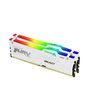 Kingston Technology FURY Beast 32GB 5600MT/s DDR5 CL40 DIMM (Kit of 2) White RGB XMP