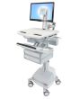 Ergotron StyleView Aluminium, Grey, White Flat panel Multimedia cart