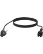Vision TC 3MEUCVLF/BL power cable Black 3 m CEE7/7 IEC C5