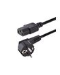 StarTech.com 1m (3ft) Computer Power Cord, 18AWG, EU Schuko to C13 Power Cord, 250V 10A, Black Replacement AC Cord, TV/Monitor Power Cable, Schuko CEE 7/7 to IEC 60320 C13 Power Cord - PC Power Supply Cable