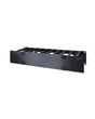 APC NetShelter Cable Management, Horizontal Cable Manager, 2U, Single Side with Cover, Black, 482.6 x 88.9 x 165.1 mm